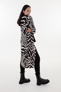 Zora Animal Print Longer Length Cardigan