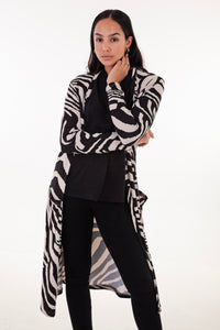 Zora Animal Print Longer Length Cardigan