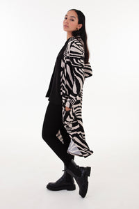 Zora Animal Print Longer Length Cardigan