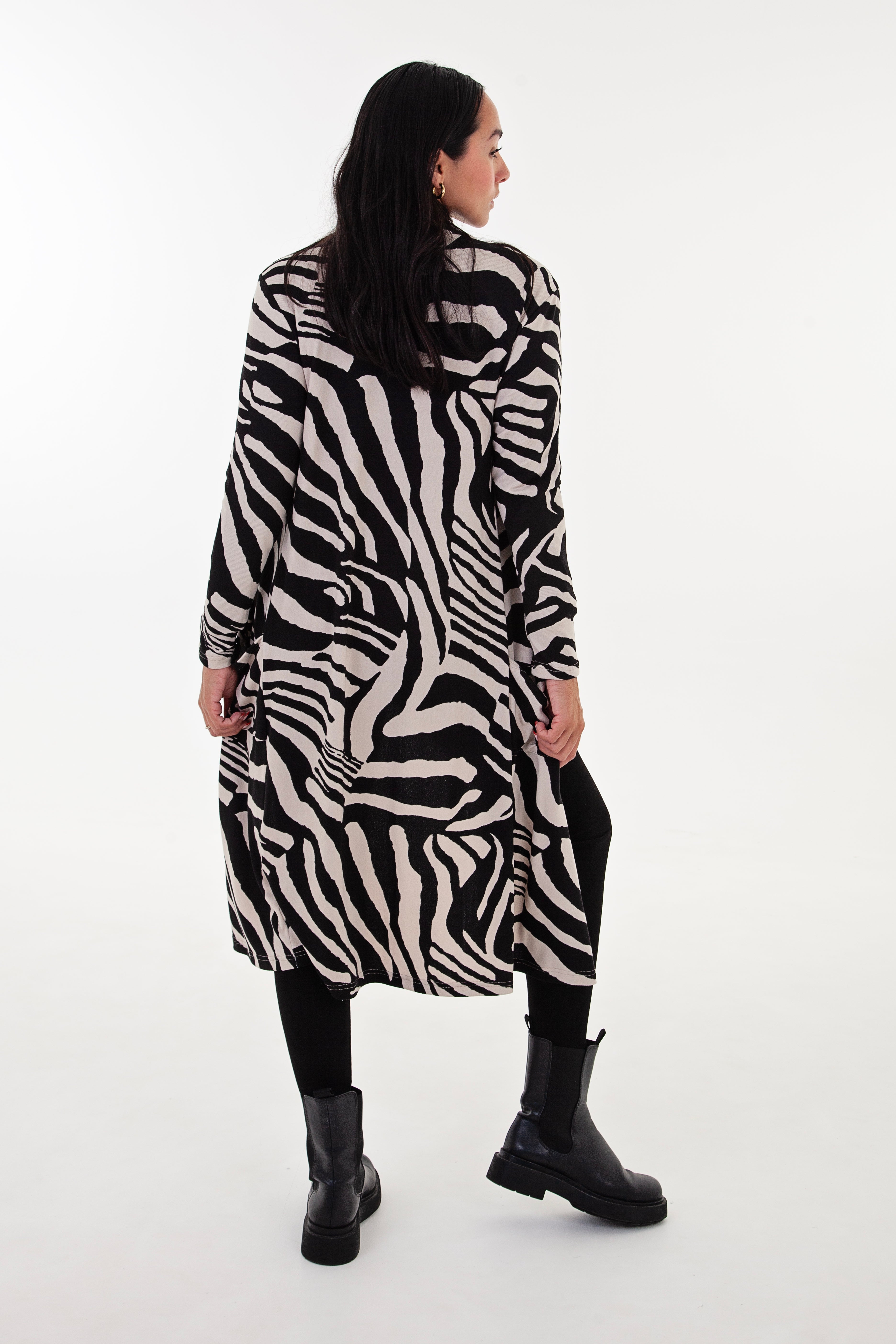 Zora Animal Print Longer Length Cardigan