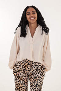 Stone Airflow Long Sleeve Blouse