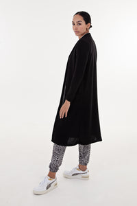 Black Knit Longer Length Cardigan